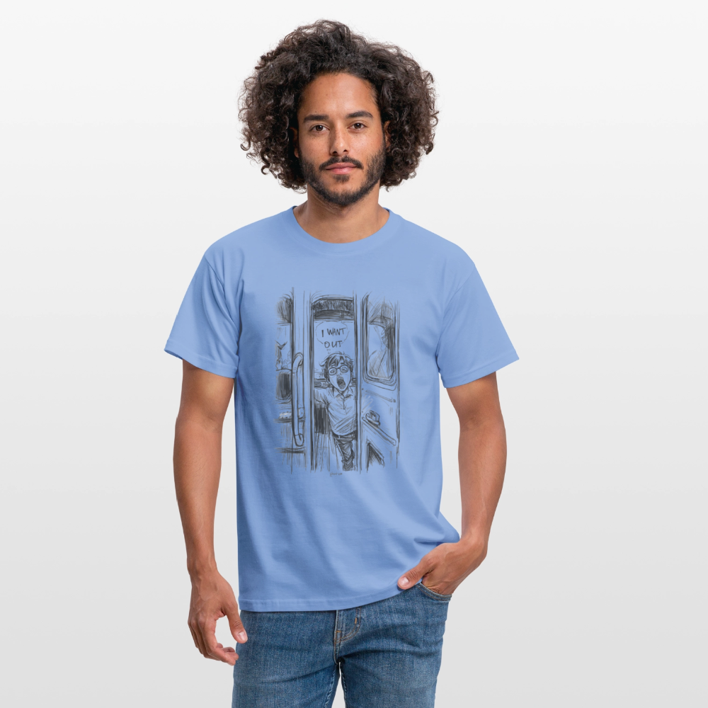 I want out - Männer T-Shirt - carolina blue