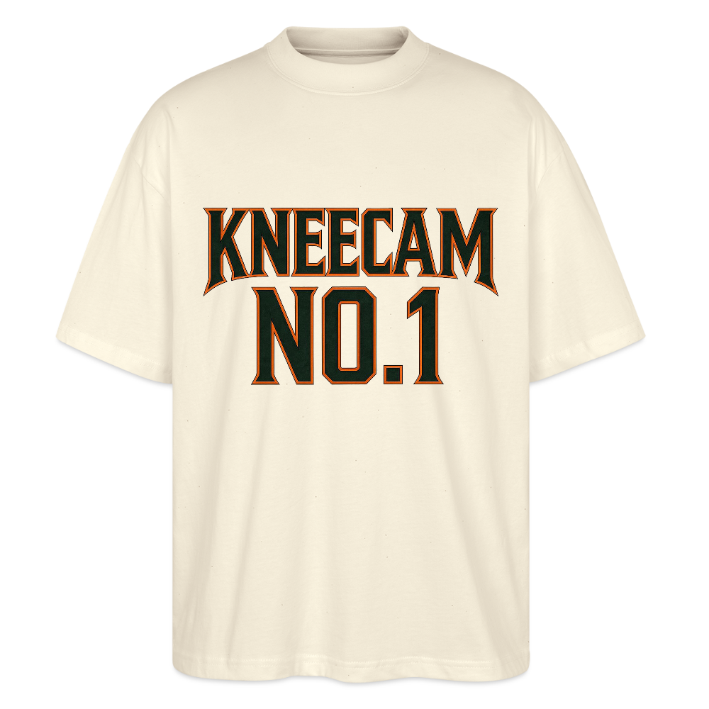 Technoviking-Kneecam No1. - Stanley/Stella Oversized Unisex Bio T-Shirt Blaster - Weißgrau