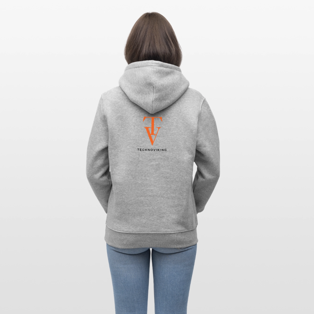 Technoviking - Stanley/Stella Unisex Bio-Hoodie CRUISER - Grau meliert