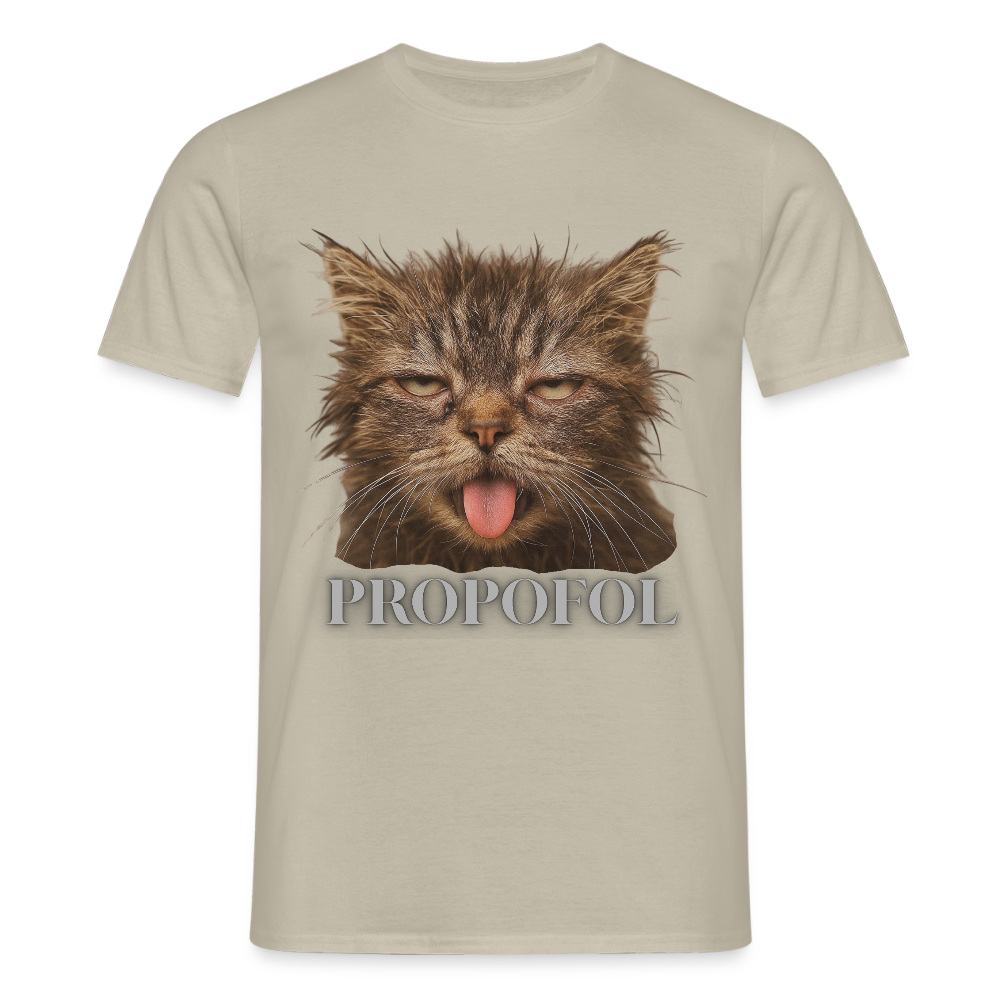 Grumpy Cat - Männer T-Shirt - Sandbeige