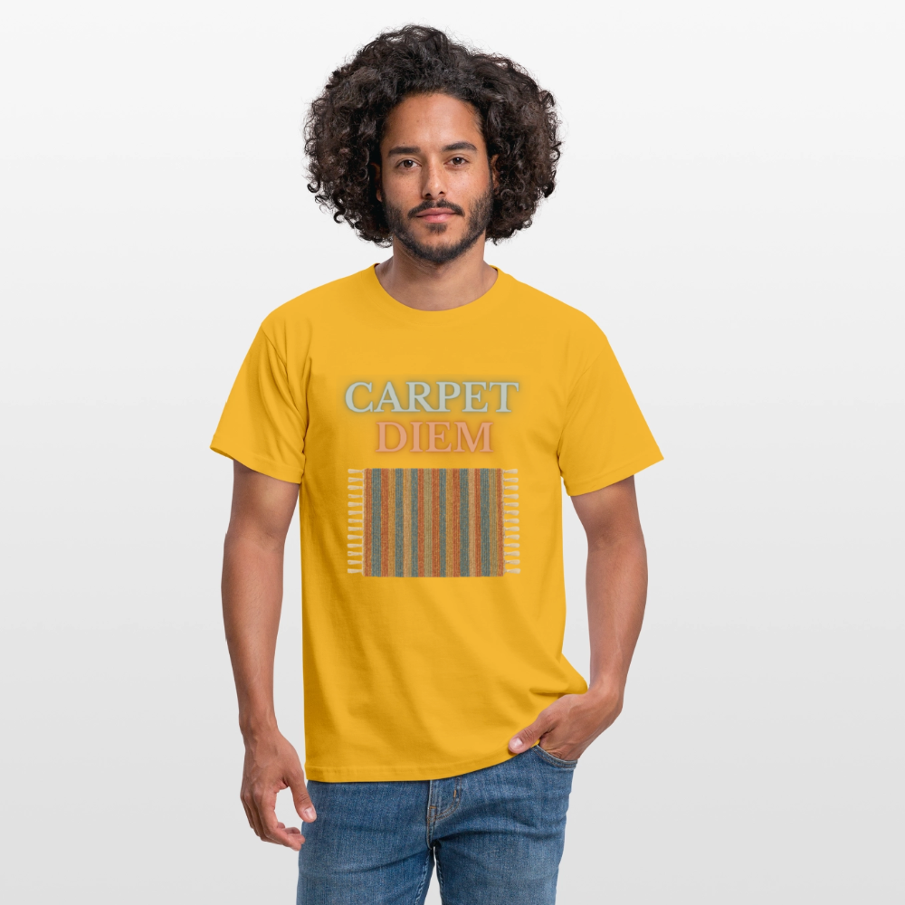 Carpet Diem - Männer T-Shirt - Gelb
