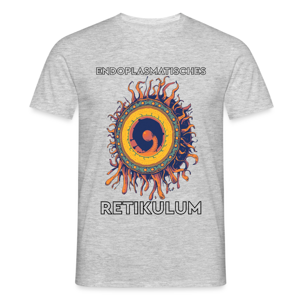Endoplasmatisches Retikulum - Männer T-Shirt - Grau meliert
