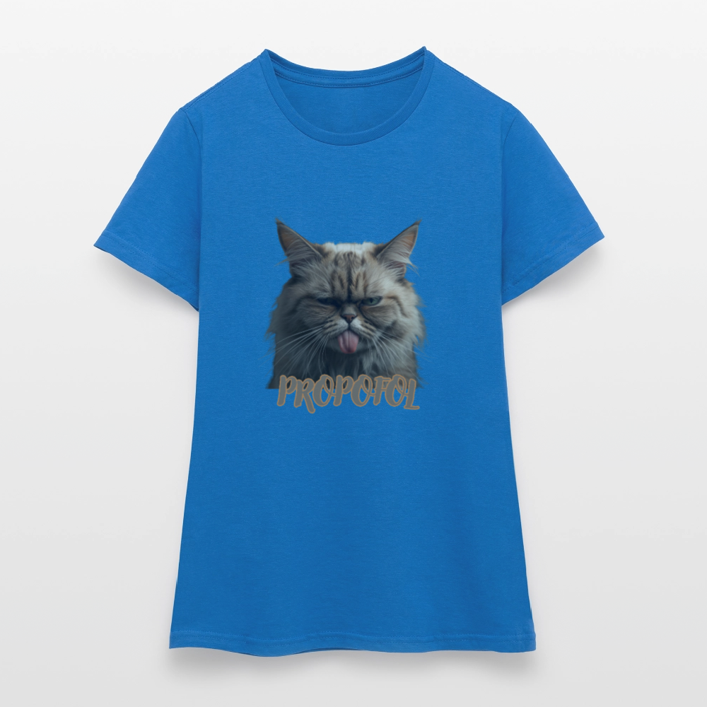 Propofol Cat - Frauen T-Shirt - Royalblau