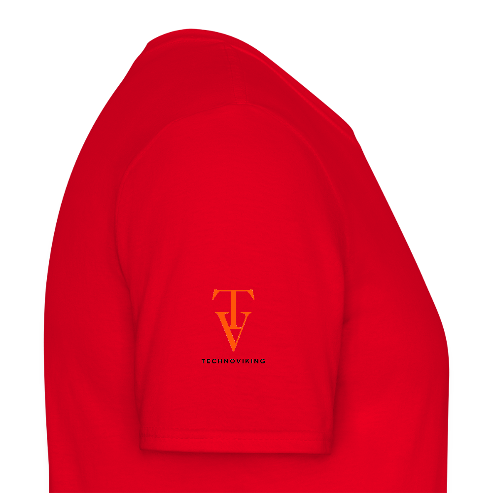 Technoviking rescue moment - Männer T-Shirt - Rot