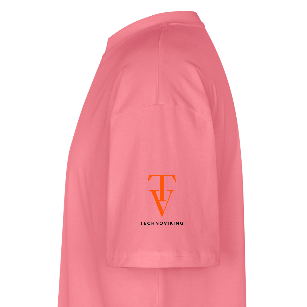 Technoviking-Kneecam No1. - Stanley/Stella Oversized Unisex Bio T-Shirt Blaster - Pink 