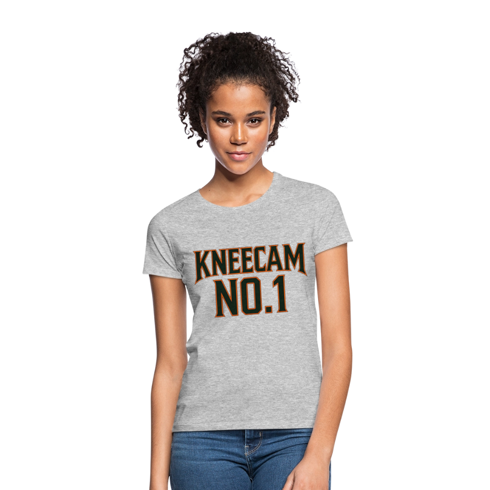 Technoviking-Kneecam No1. - Frauen T-Shirt - Grau meliert