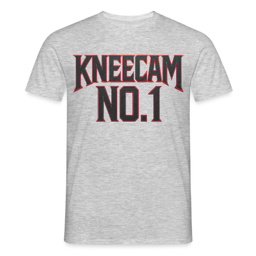 KNEECAM No. 1 - Männer T-Shirt - Grau meliert
