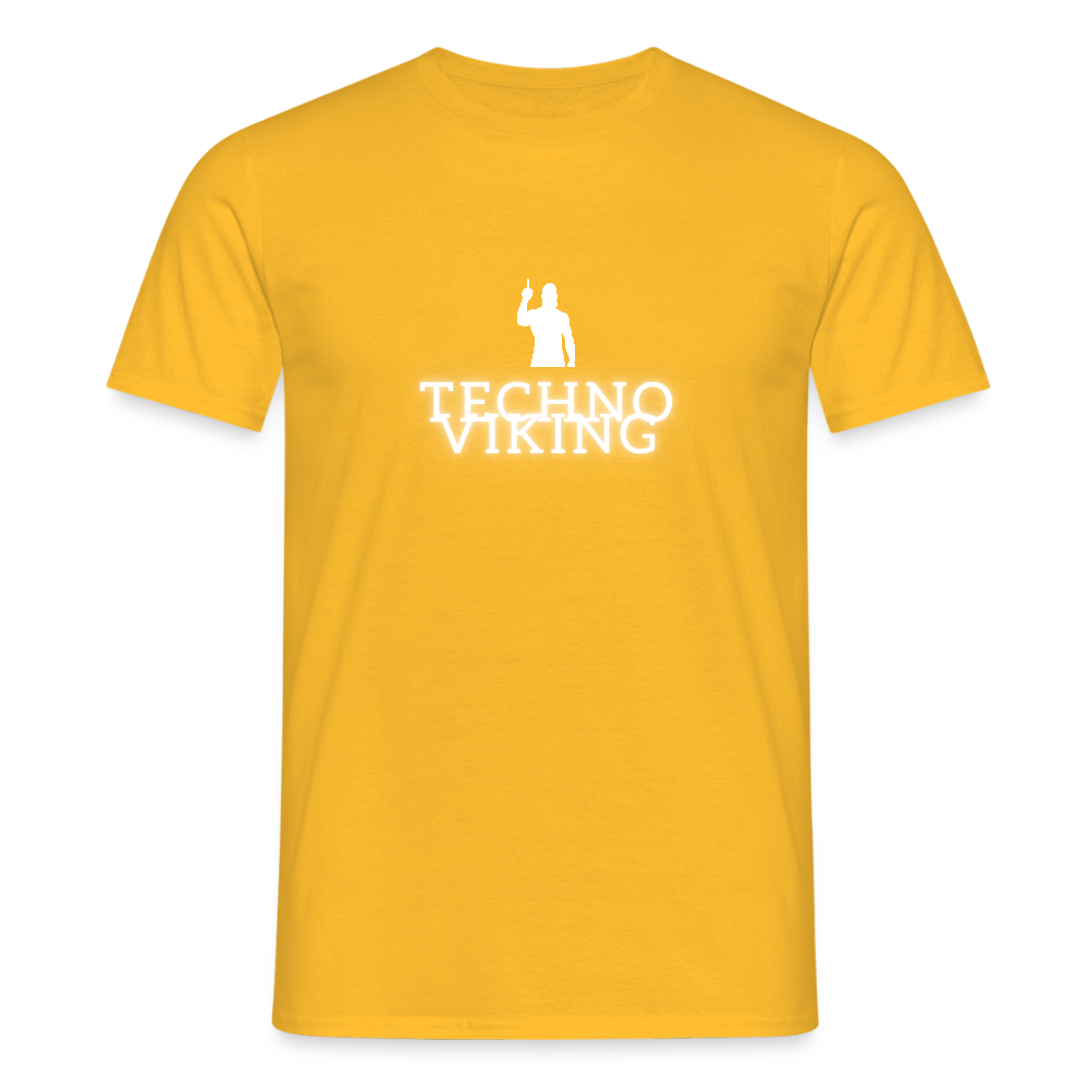 Technoviking drink & dance - Männer T-Shirt - Gelb