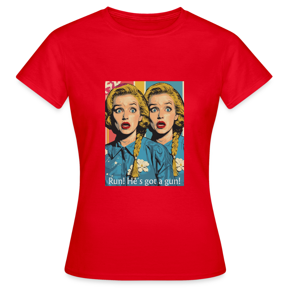 Gemeinsamer Schrei  - Frauen T-Shirt - Rot