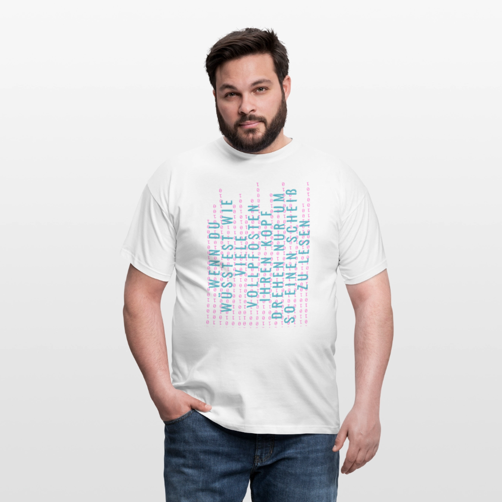 Und Tschüß Metaversum - Männer T-Shirt - Weiß