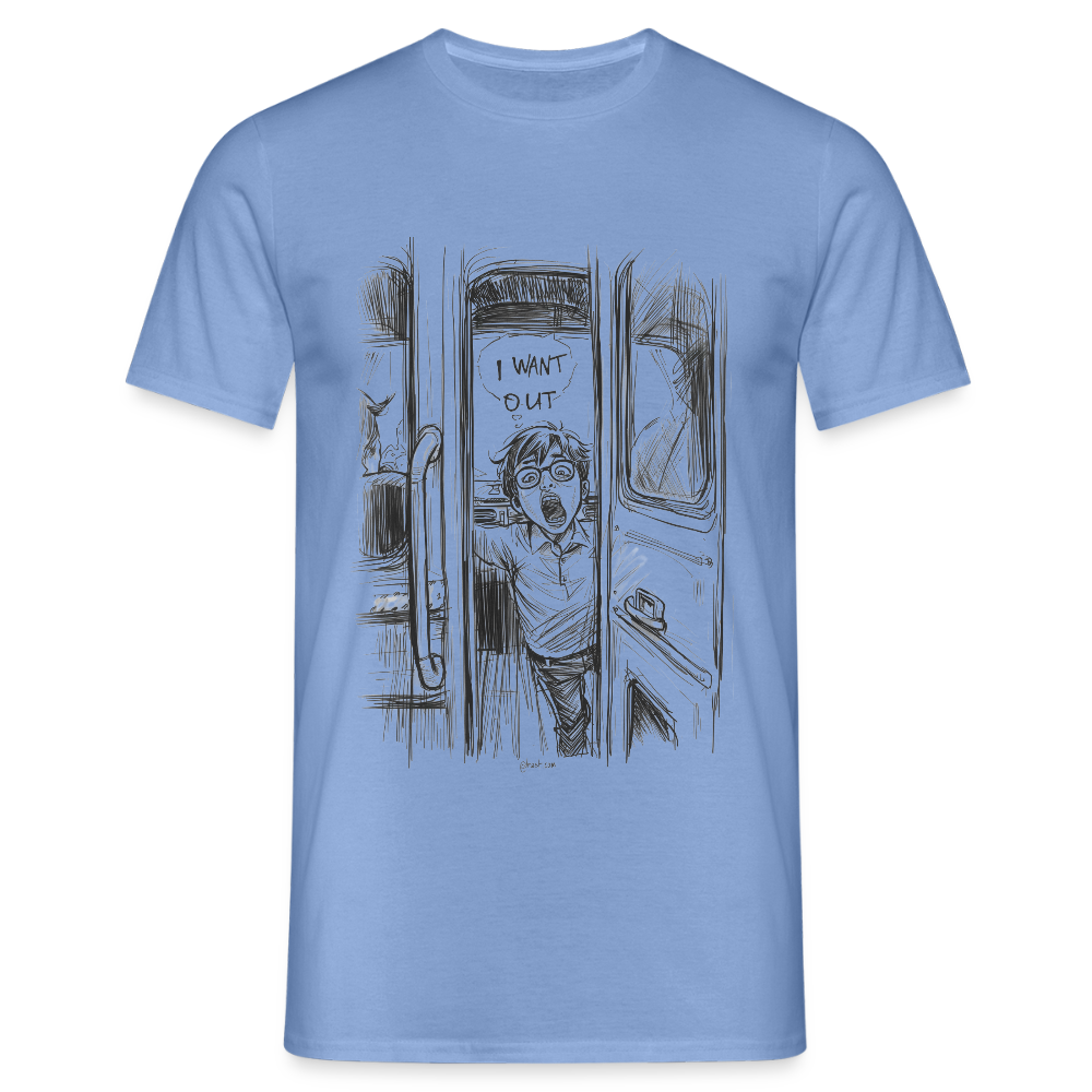 I want out - Männer T-Shirt - carolina blue