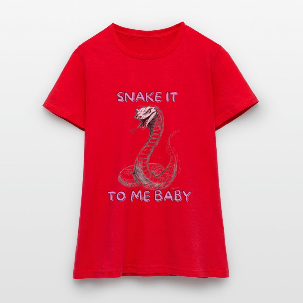 Snake it to me baby - Frauen T-Shirt - Rot