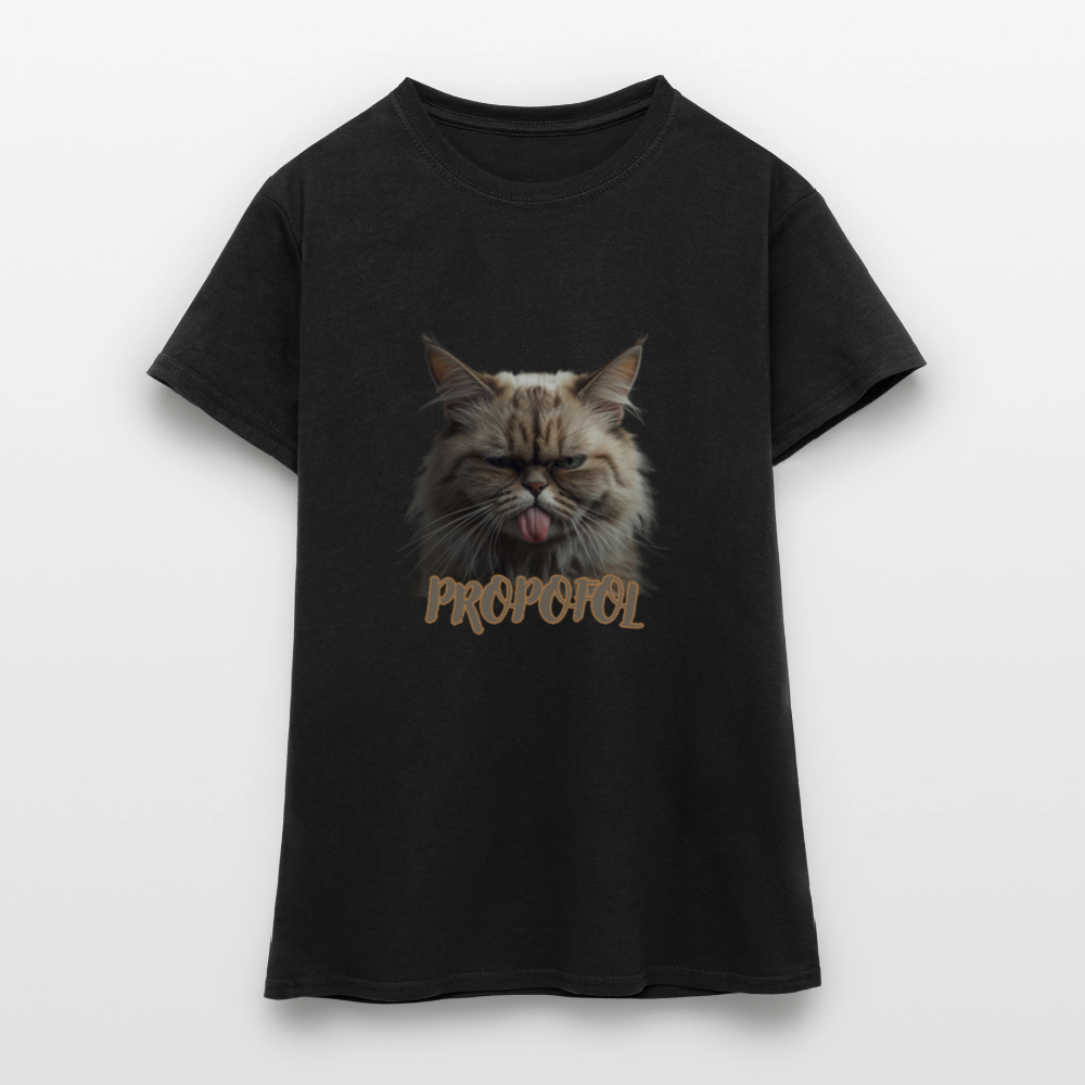 Propofol Cat - Frauen T-Shirt - Schwarz