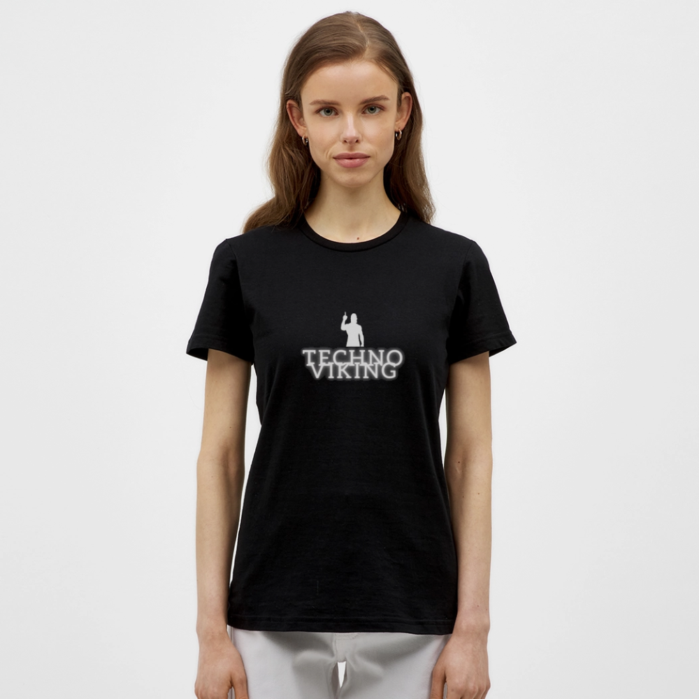 Technoviking drink & dance - Frauen T-Shirt - Schwarz