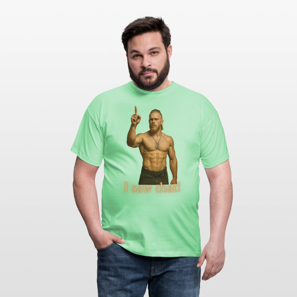 Technoviking - I saw that - Männer T-Shirt - Mintgrün