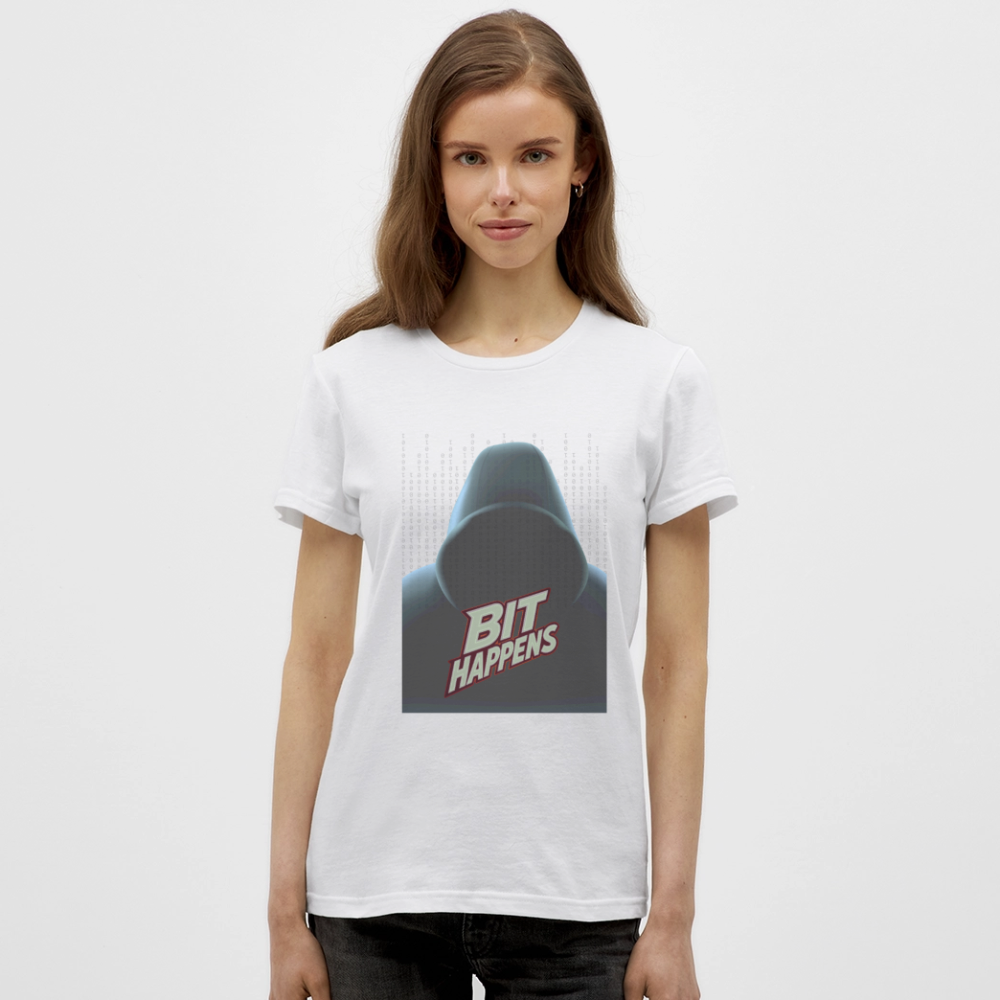 Bit Happens - Frauen T-Shirt - Weiß