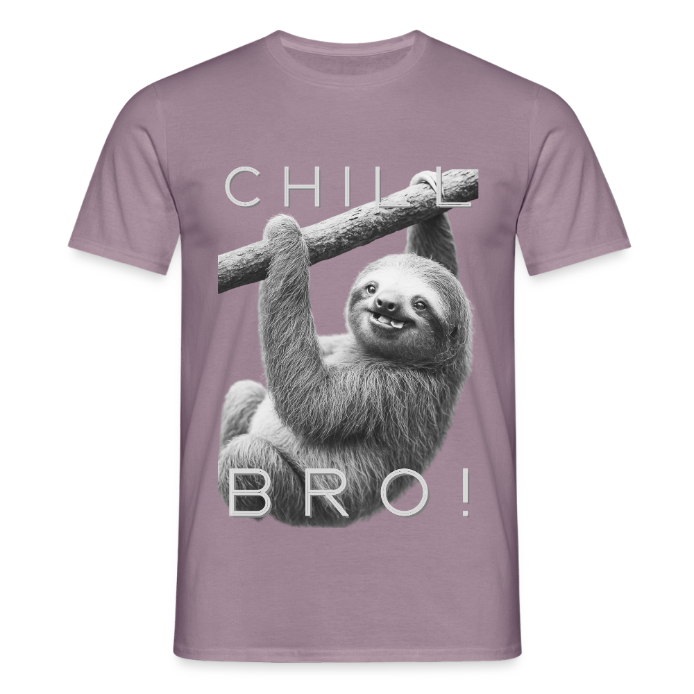 Chill Bro! - Männer T-Shirt - Lilagrau 