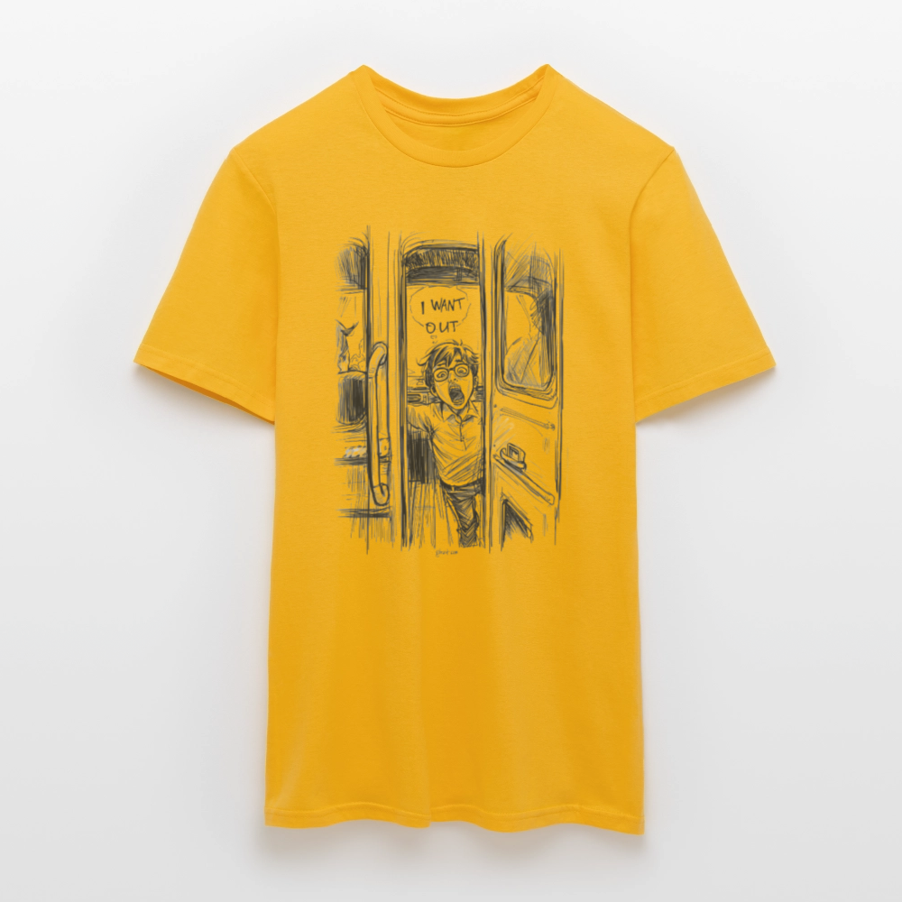 I want out - Männer T-Shirt - Gelb