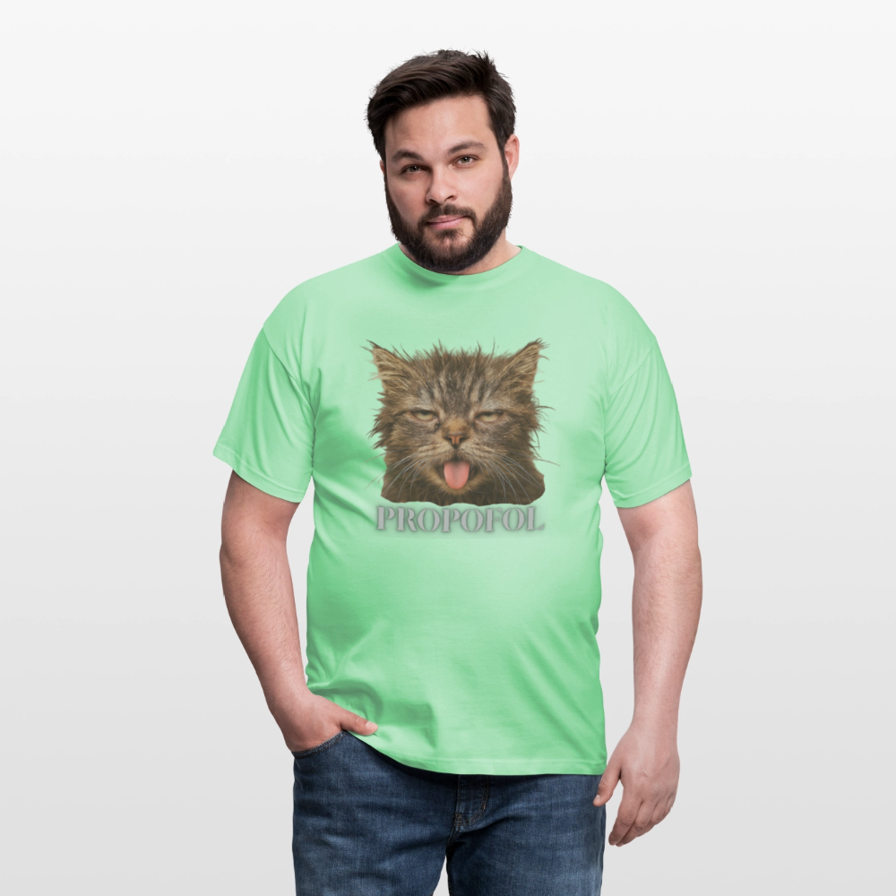 Grumpy Cat - Männer T-Shirt - Mintgrün