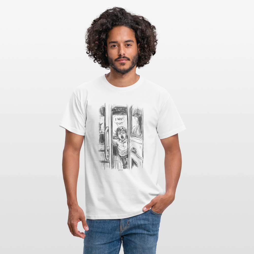 I want out - Männer T-Shirt - Weiß