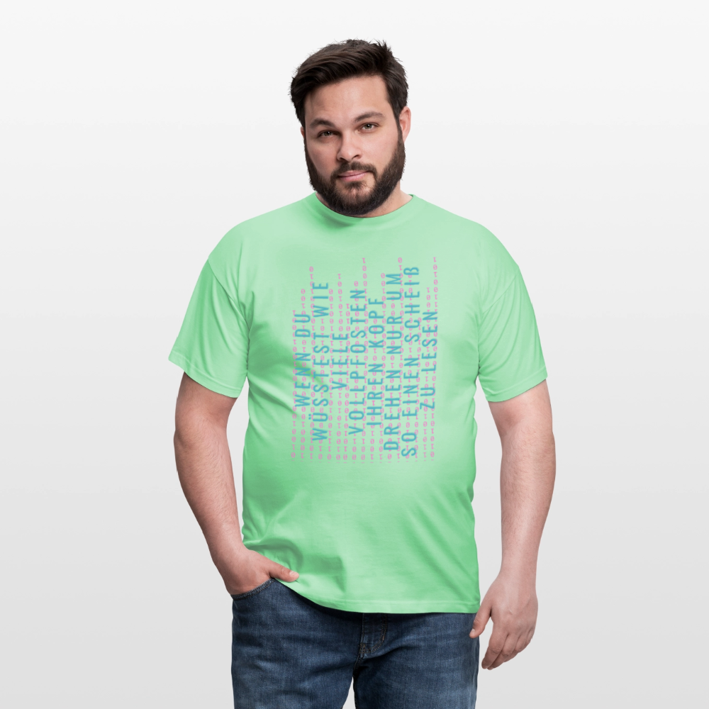 Und Tschüß Metaversum - Männer T-Shirt - Mintgrün