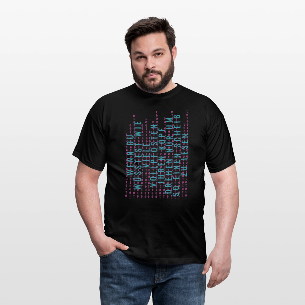Und Tschüß Metaversum - Männer T-Shirt - Schwarz