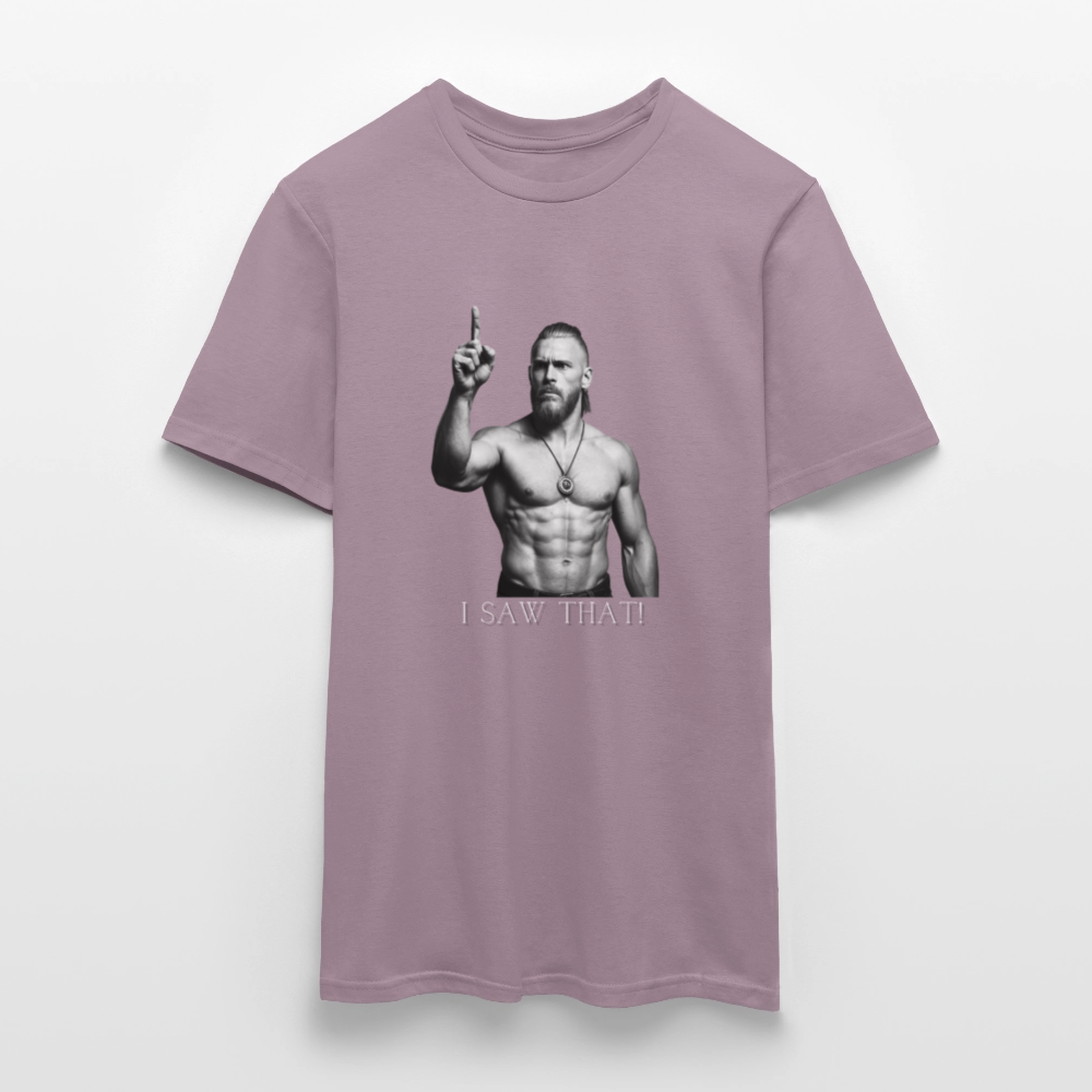 Technoviking - I saw that - Männer T-Shirt - Lilagrau 