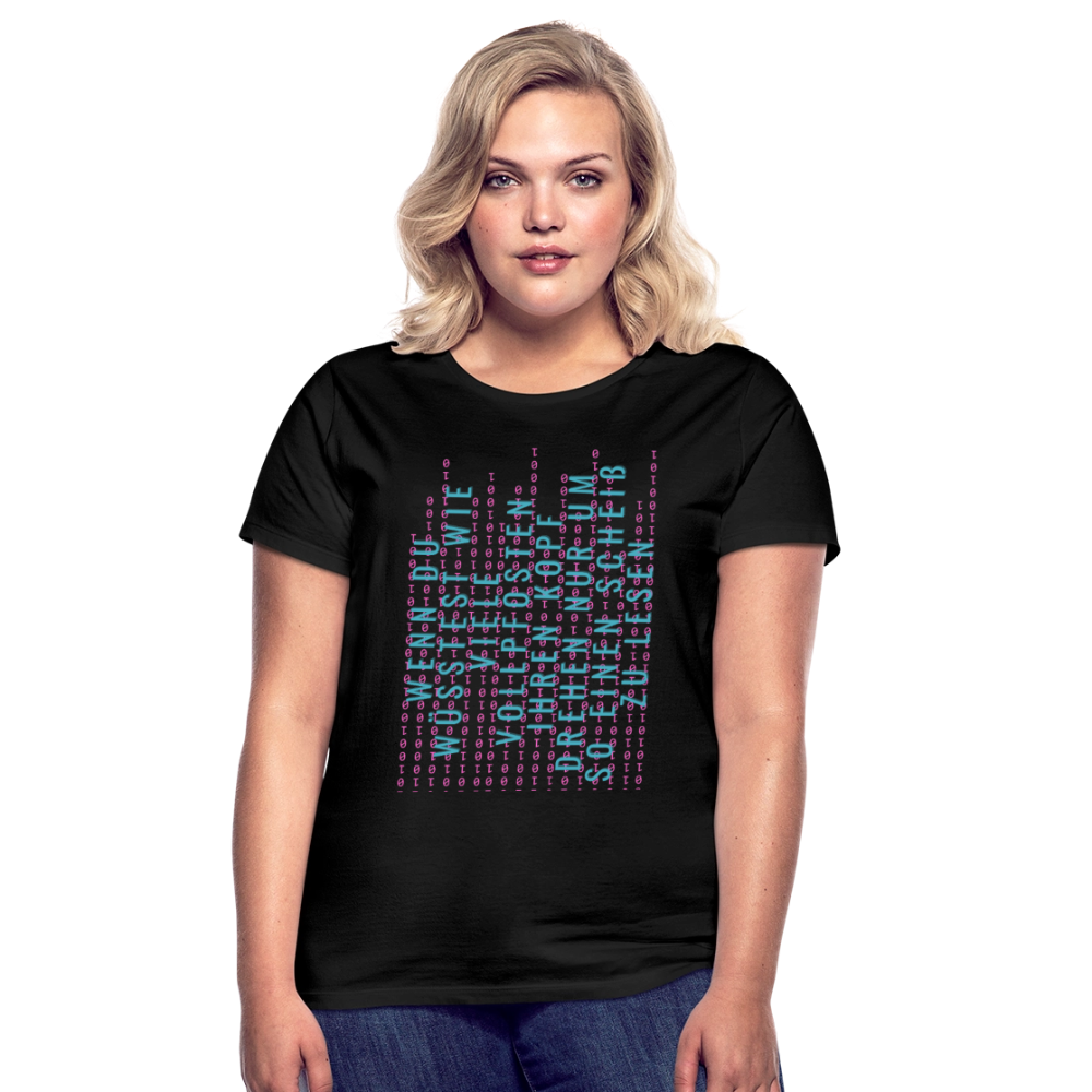 Und Tschüß Metaversum - Frauen T-Shirt - Schwarz