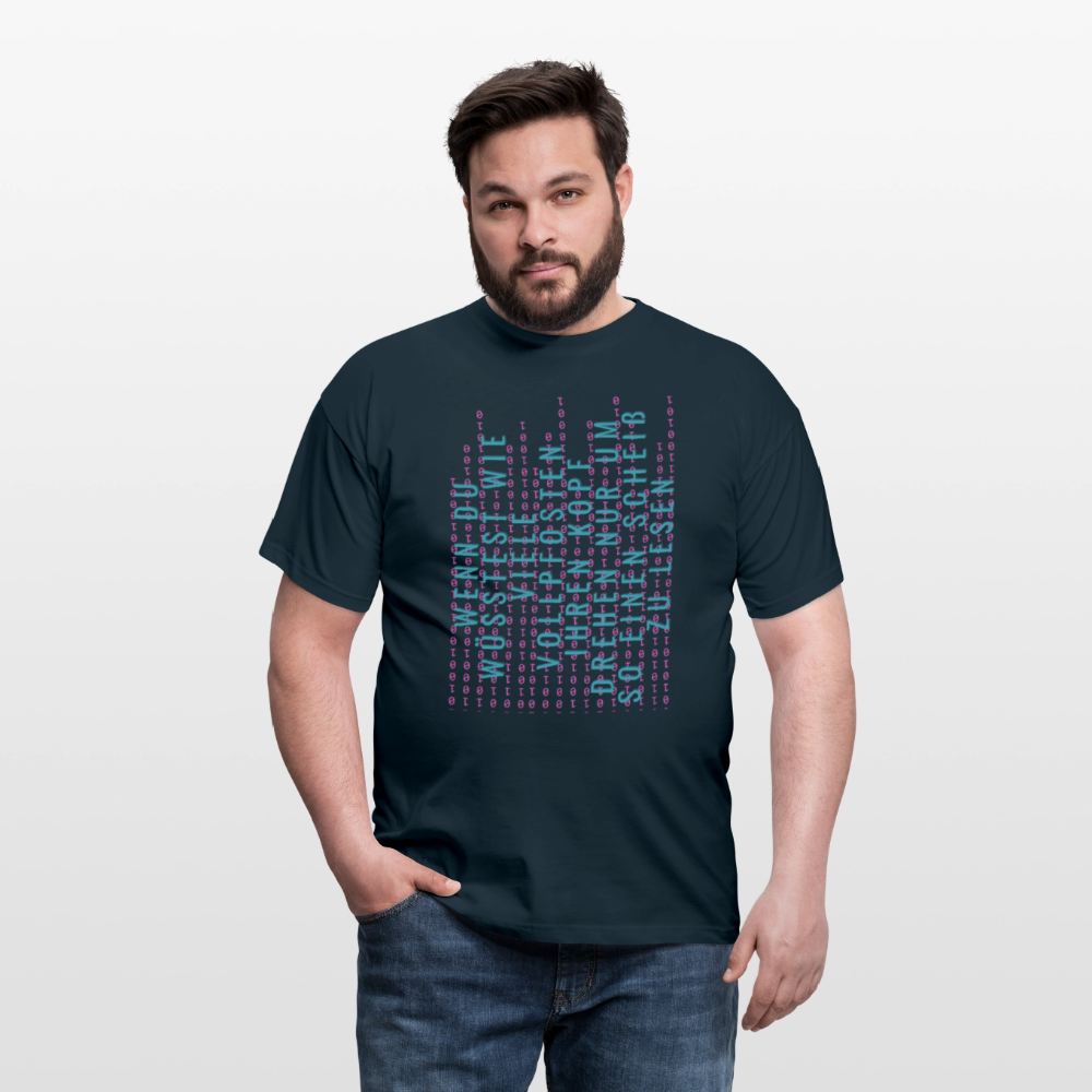 Und Tschüß Metaversum - Männer T-Shirt - Navy