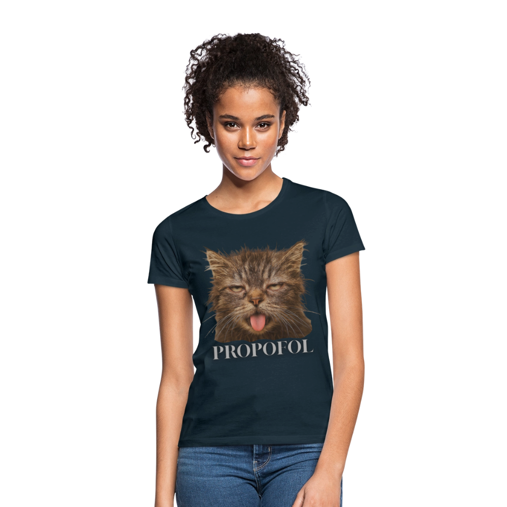 Grumpy Cat - Frauen T-Shirt - Navy