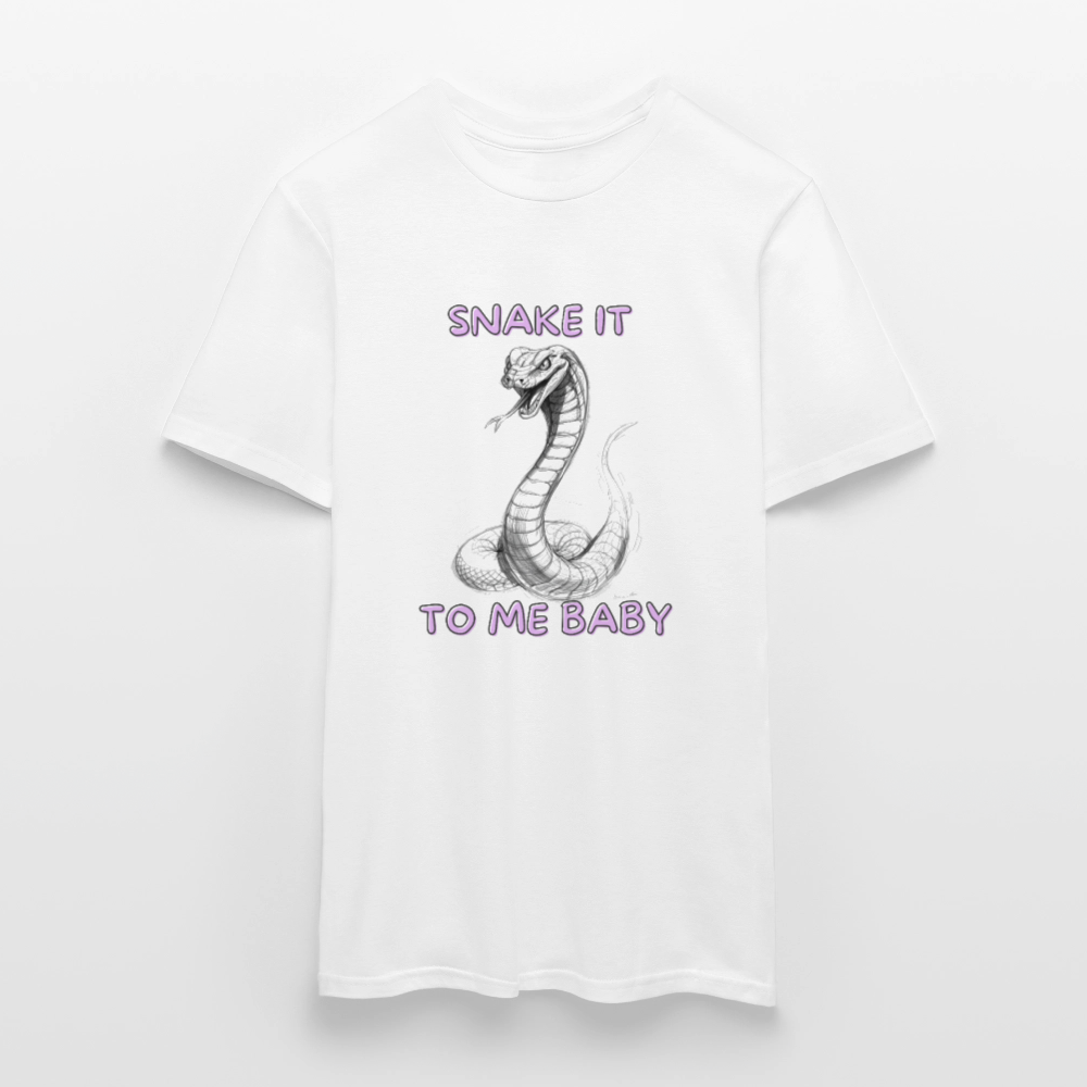 Snake it to me baby - Männer T-Shirt - Weiß