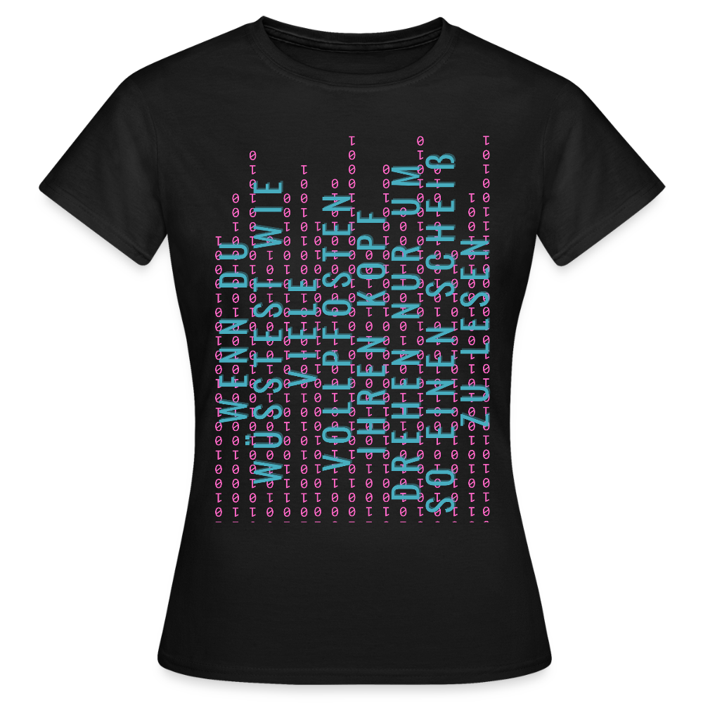 Und Tschüß Metaversum - Frauen T-Shirt - Schwarz