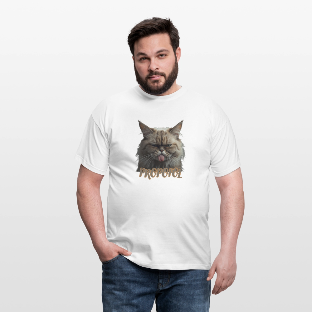 Propofol Cat - Männer T-Shirt - Weiß