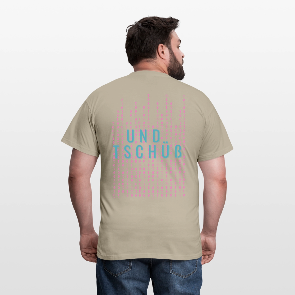 Und Tschüß Metaversum - Männer T-Shirt - Sandbeige