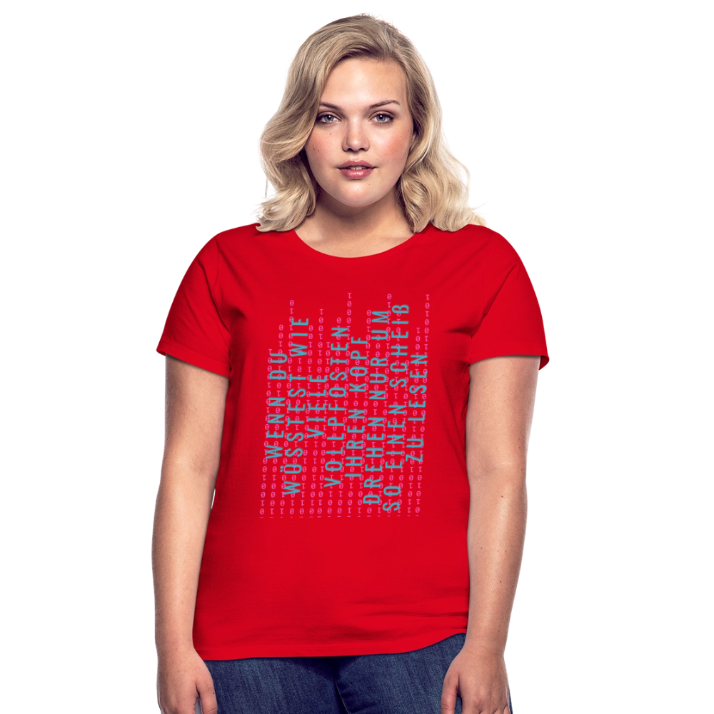 Und Tschüß Metaversum - Frauen T-Shirt - Rot