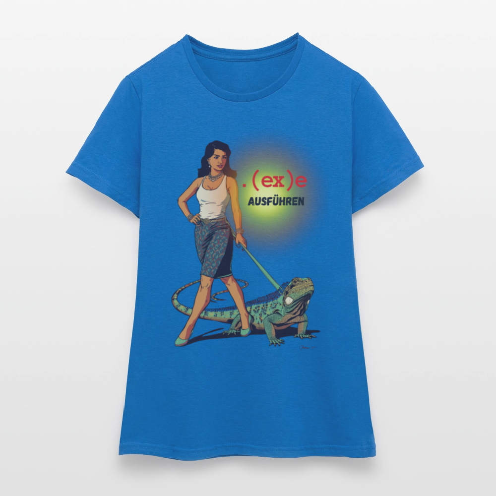 .(ex)e ausführen - Frauen T-Shirt - Royalblau