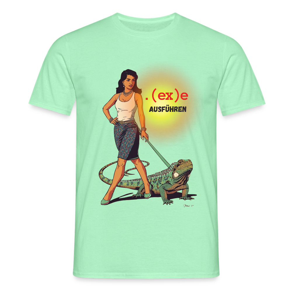 .(ex)e ausführen - Männer T-Shirt - Mintgrün