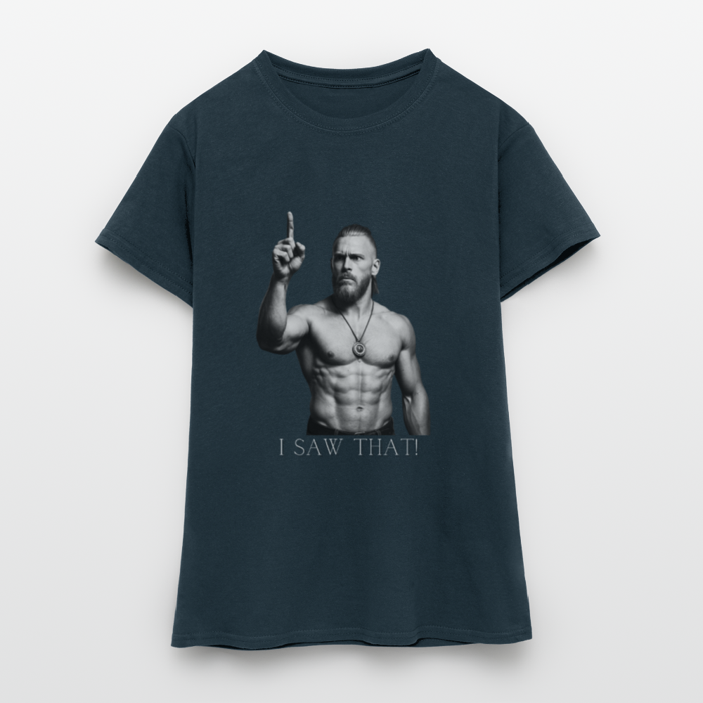 Technoviking - I saw that! - Frauen T-Shirt - Navy