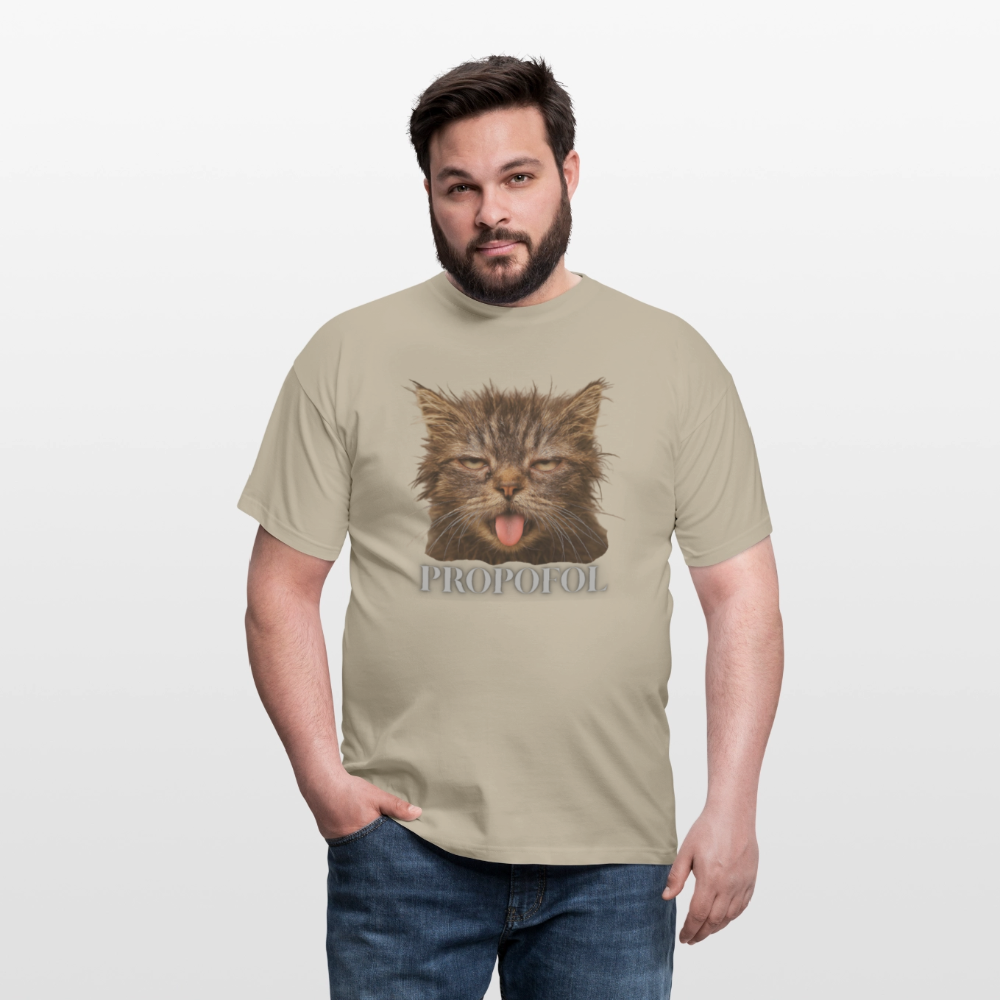 Grumpy Cat - Männer T-Shirt - Sandbeige